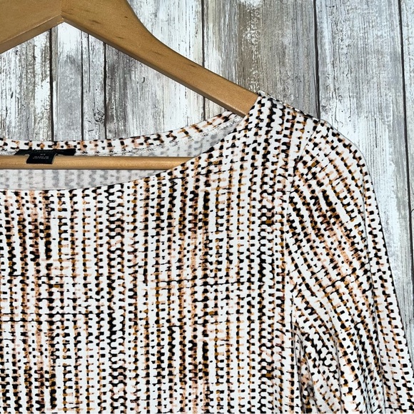 Ann Taylor Printed 3/4 Sleeve Blouse - Picture 4 of 5